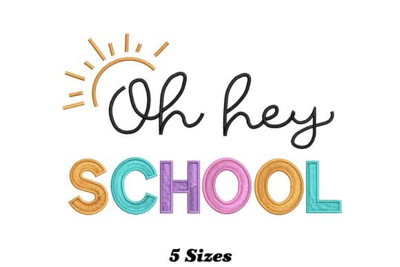 Hey School: A Playful, Personalized Embroidery Staple